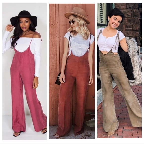 shoulder tie jumpsuit